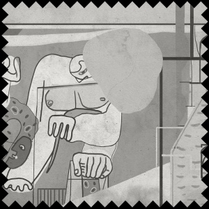 Tissu Oscar Grey