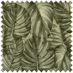 Tissu Sepia philodendron