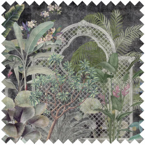 Verdant Mosaic Dark Textilanyag - Img 1