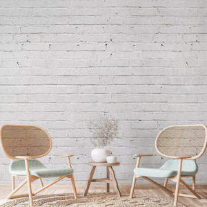 White Bricks Wallpaper