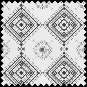 Ткань Izvor (alb-negru)