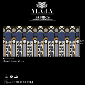 Academy Theatre Blue Текстилен материал - Img 2