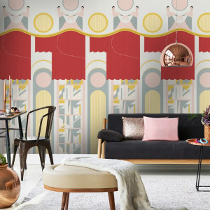 Academy Theatre Pink Wallpaper