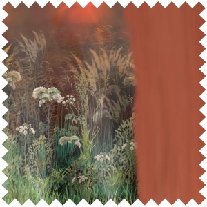 Bright Greenery Fade Fabric