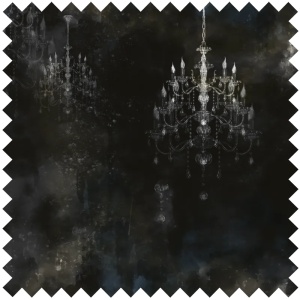 Chandelier Silver Fabric