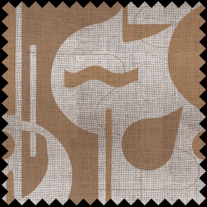 Contours in Bold (cream) Fabric