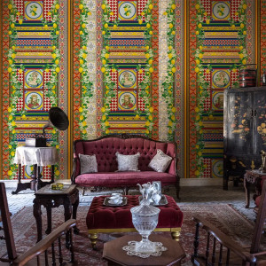 Crown's Orchard in Ceramics Wallpaper