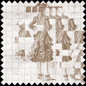 Decadent Fragments cream Fabric