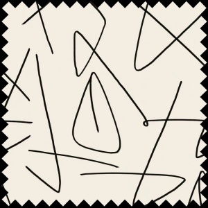 Doodle (italics) Fabric