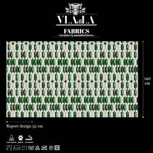 Emerald chimes Текстилен материал - Img 2