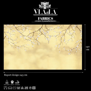 Gilded Sakura Текстилен материал - Img 2