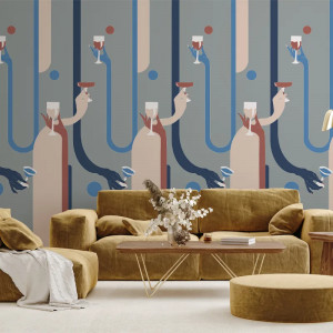 Hollywood Western Building Papel pintado