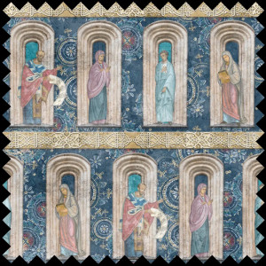 Inchinaciune (safir) Fabric - Img 1
