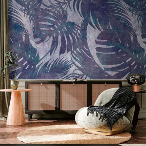 Leaves Original Violet Papel pintado