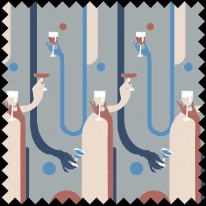 Material Textil Hollywood Western Building