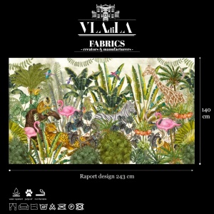Material Textile Jungleful (bright) - Img 2