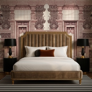 Ornamental Cathedral rose Wallpaper