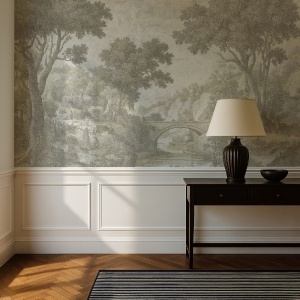 Papier peint panoramique Baroque Fresque Memory Bridge cream – VLAdiLA