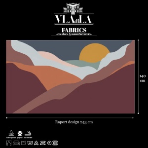 Postcard Desert Night Sky Текстилен материал - Img 2