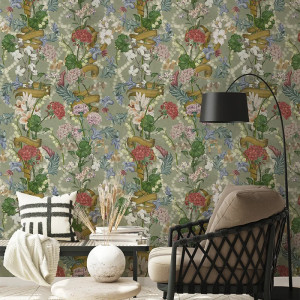 Queen's Heart (Pistachio) Papel pintado