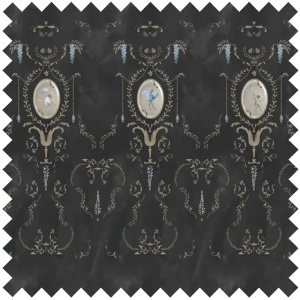 Royal Animals Black Tkanina - Img 1