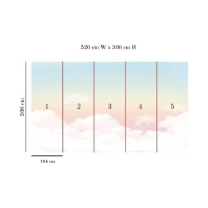 Tapet Azur Clouds - Img 2