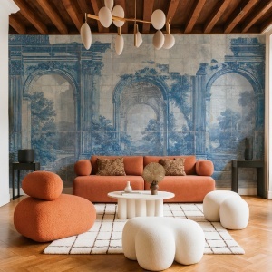 Tapet Echoed Arcades