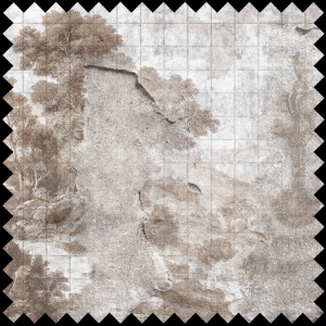 Tissu Tree of Eternity cream