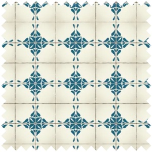 Vintage Blue Tiles Текстилен материал - Img 1
