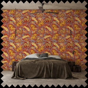 Waghoba Scarlet Fabric