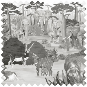 Wonderful Wilds Gray Deko & Polsterstoff