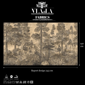 Ткань Taiga (Sepia) - Img 2