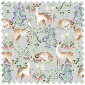 Anca's Fawn In Green Fabric
