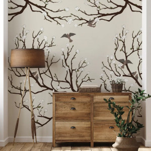 Doves at my window Carta da parati