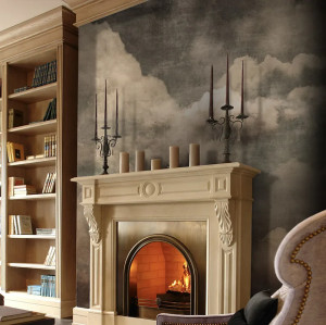 Fructus Grunge Sepia Carta da parati