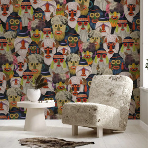 Jocul mastilor Papel pintado