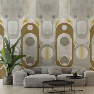 Le Veque Tower Gold Papel pintado