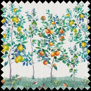 Material Textil Citrus Garden