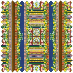 Material Textil Crown's Orchard in Blue - Img 1