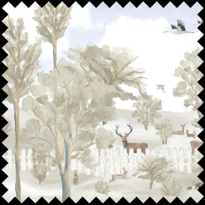 Material Textil Fawn forest