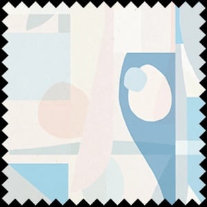 Material Textil Le bonheur (bleu)