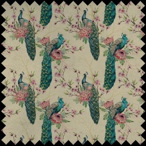 Material Textil Pea Fowl
