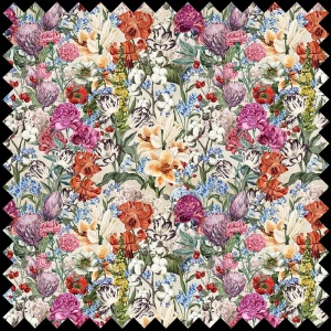 Material Textil Primavera Flowers (Cream)