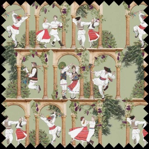 Material Textil Roata de la Runc in iarba (clasic)