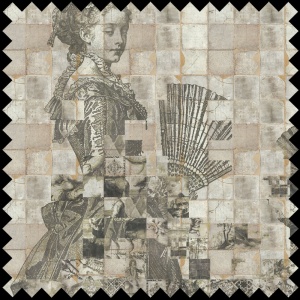 Material Textil Shattered Dames cream