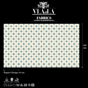 Material Textil Vintage Tiles Pattern - Img 2