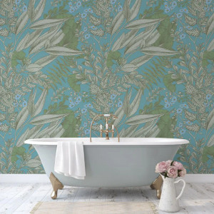 Papier peint Floral Noble Blue Love – VLAdiLA