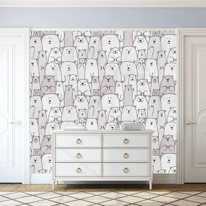 Papier peint Forêt Nature The Crowd Of Happy Faces – VLAdiLA