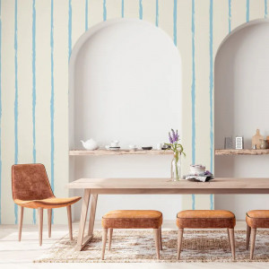 Papier peint Minimaliste Géométrique Fine Blue – VLAdiLA