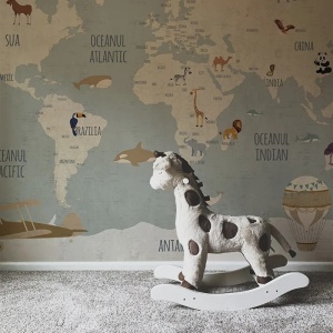 Tapet Vintage Travel maps